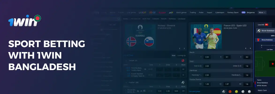 Bet on 1win in Bangladesh